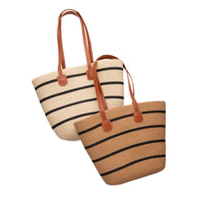 Load image into Gallery viewer, THSB1029: Fawn: French Line Weave Tote Bag