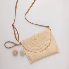 Load image into Gallery viewer, THSB1037: Sand: Envelope Weave Cross Bag