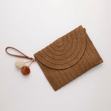 Load image into Gallery viewer, THSB1038: Brown: Envelope Weave Cross Bag