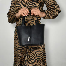 Load image into Gallery viewer, THSB1039: Black: Lockette Tote Bag