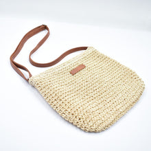 Load image into Gallery viewer, THSB1077: Sand: Boho Woven Crossbody Bag