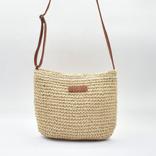 Load image into Gallery viewer, THSB1077: Sand: Boho Woven Crossbody Bag