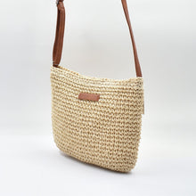 Load image into Gallery viewer, THSB1077: Sand: Boho Woven Crossbody Bag