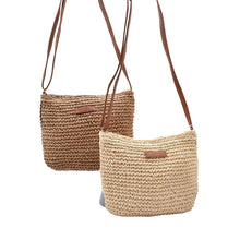 Load image into Gallery viewer, THSB1077: Sand: Boho Woven Crossbody Bag