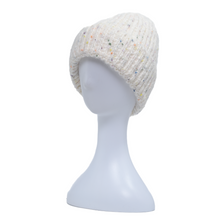 Load image into Gallery viewer, THSBE1010: White: Speckle Knit Beanie