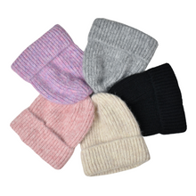 Load image into Gallery viewer, THSBE1023: PastelPink: Ribbed Knit Beanie
