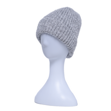 Load image into Gallery viewer, THSBE1024: Grey: Ribbed Knit Beanie
