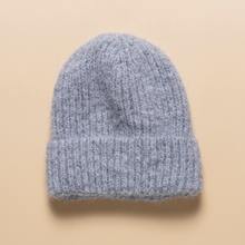 Load image into Gallery viewer, THSBE1024: Grey: Ribbed Knit Beanie