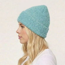 Load image into Gallery viewer, THSBE1030: Teal: Shimmer Soft Knit Beanie