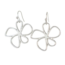 Load image into Gallery viewer, THSE1059: Silver: Floral Earrings
