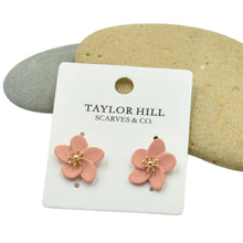 Load image into Gallery viewer, THSE1070: Rose Pink: Flower Petals Earrings