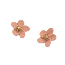 Load image into Gallery viewer, THSE1070: Rose Pink: Flower Petals Earrings