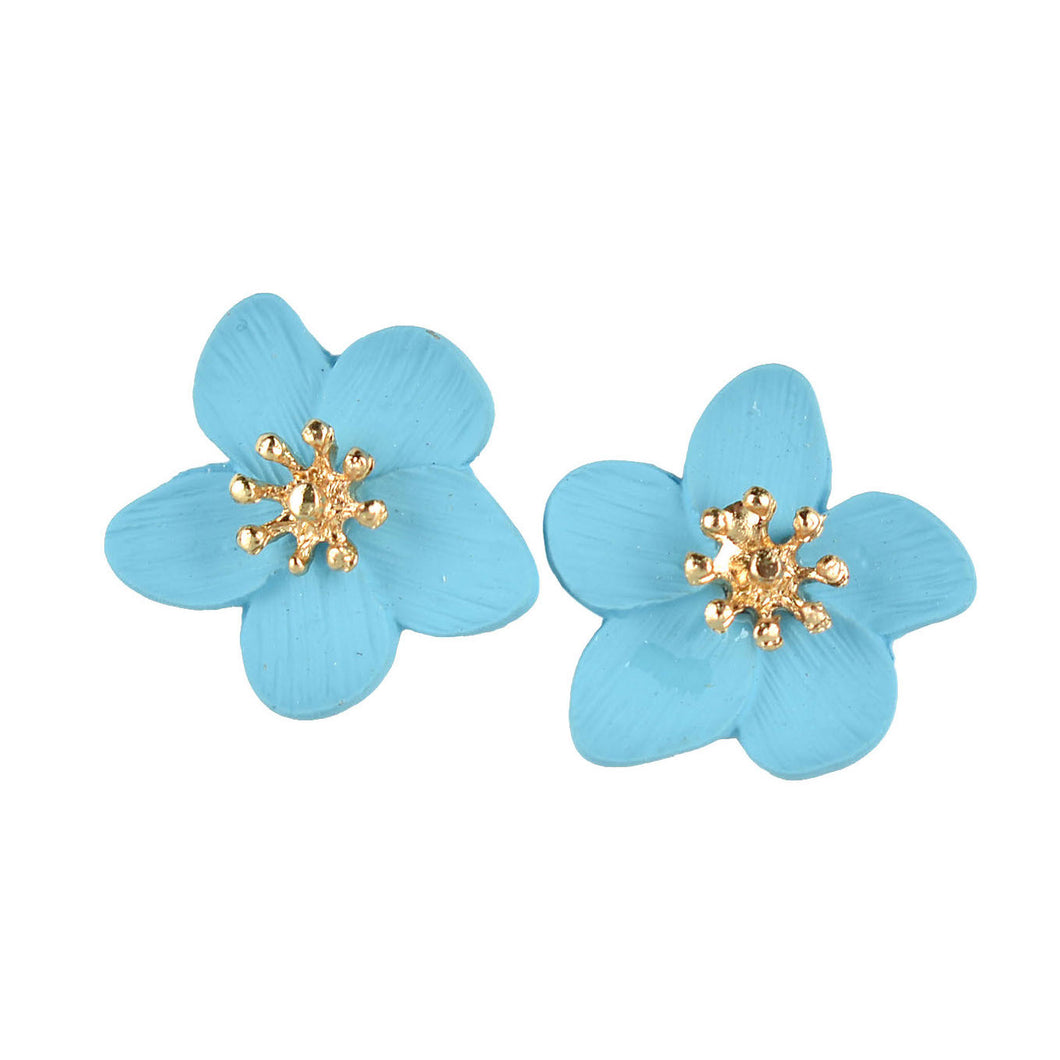 Flower Petals Earrings | Powder Blue