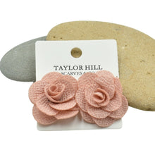 Load image into Gallery viewer, THSE1086: Dusty Rose: Rose Bloom Earrings