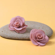 Load image into Gallery viewer, THSE1086: Dusty Rose: Rose Bloom Earrings