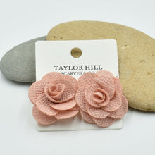 Load image into Gallery viewer, THSE1086: Dusty Rose: Rose Bloom Earrings