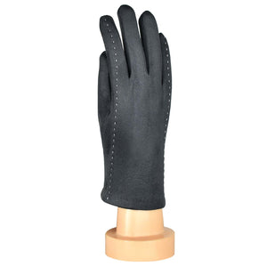 Stitching Pattern Gloves | Grey