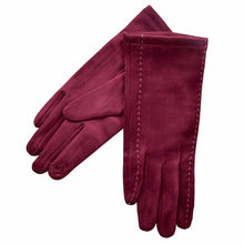 Load image into Gallery viewer, THSG1050: Wine: Stitching Pattern Gloves
