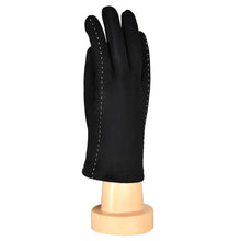 Load image into Gallery viewer, THSG1051: Black: Stitching Pattern Gloves
