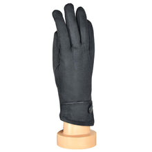Load image into Gallery viewer, THSG1054: Grey: Big Button Cuffed Gloves
