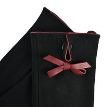 Load image into Gallery viewer, THSG1084: Black: Flat Bow Gloves - J'adore Gifts