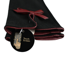 Load image into Gallery viewer, THSG1084: Black: Flat Bow Gloves - J'adore Gifts