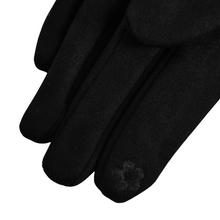Load image into Gallery viewer, THSG1086: Black: Curved Trim Gloves
