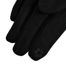 Load image into Gallery viewer, THSG1086: Black: Curved Trim Gloves