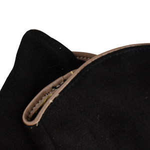 THSG1086: Black: Curved Trim Gloves