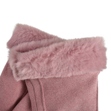 Load image into Gallery viewer, THSG1096: Pink: Faux Fur Double Layer Gloves
