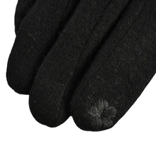Load image into Gallery viewer, THSG1097: Black: Stitching Double Layer Gloves
