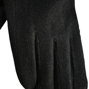THSG1097: Black: Stitching Double Layer Gloves