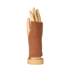 Load image into Gallery viewer, THSG1115: Copper: Fluffy Fingerless Gloves