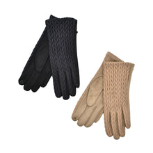 Load image into Gallery viewer, THSG1130: Black: Heritage Quilted Gloves