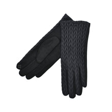 Load image into Gallery viewer, THSG1130: Black: Heritage Quilted Gloves