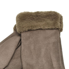 Load image into Gallery viewer, THSG1143: Brown: Faux Fur Cuff Gloves