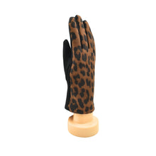 Load image into Gallery viewer, THSG1145: Camel: Luxe Leopard Gloves