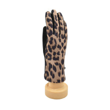 Load image into Gallery viewer, THSG1146: Beige: Luxe Leopard Gloves