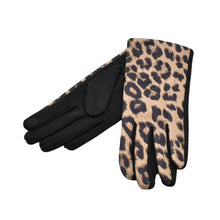 Load image into Gallery viewer, THSG1146: Beige: Luxe Leopard Gloves