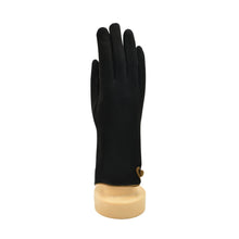 Load image into Gallery viewer, THSG1155: Black: One Button Gloves