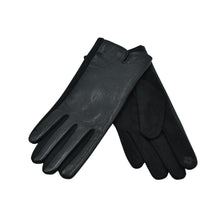 Load image into Gallery viewer, THSG1158: Black: Faux Leather Gloves