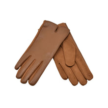 Load image into Gallery viewer, THSG1159: Tan: Faux Leather Gloves