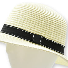 Load image into Gallery viewer, THSH1003: Milk White: Tuscany Sun Hat - J'adore Gifts