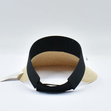 Load image into Gallery viewer, THSH1018: Sand: Adjustable Wide Brim Contrast Sun Visor Hat