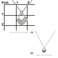 Load image into Gallery viewer, THSJ1087 Pad Lock Heart - Love: Silver