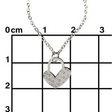 Load image into Gallery viewer, THSJ1087 Pad Lock Heart - Love: Silver