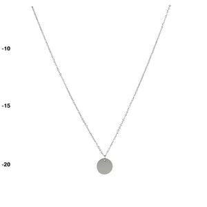 Round Necklace | Silver