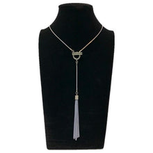 Load image into Gallery viewer, THSJ1156: Grey: Bella Pendant: Chain Necklace
