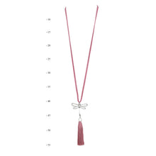 Load image into Gallery viewer, THSJ1197: Dusty Pink: Dragonfly Pendant Necklace