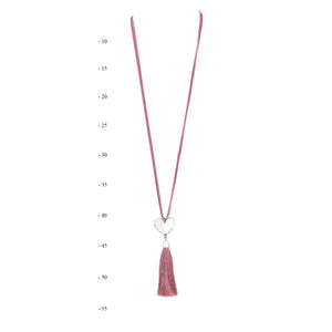 Solidx Heart Pendant Necklace | Dusty Pink